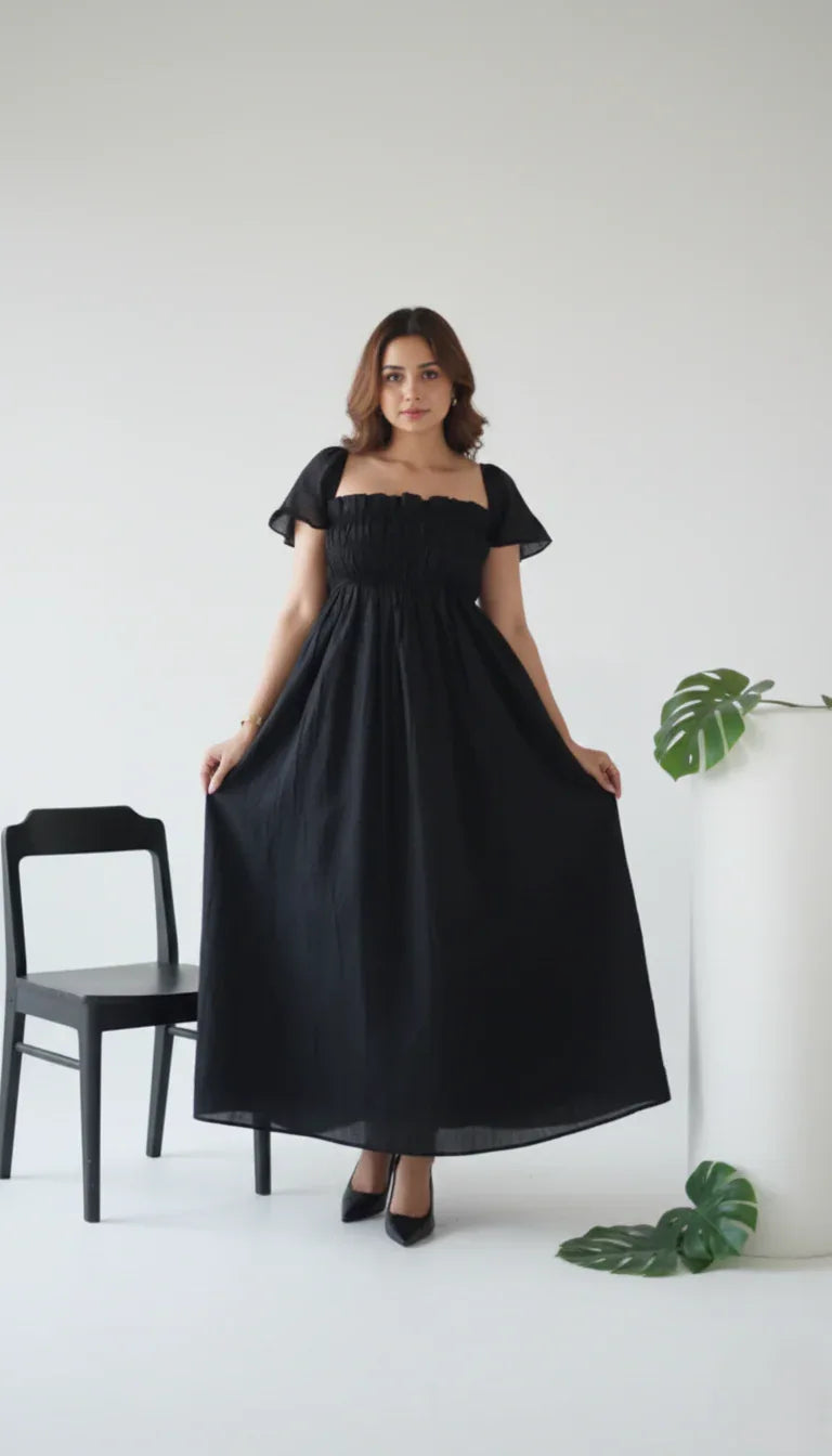 Black Aalya Maxi - Livonna Fashion