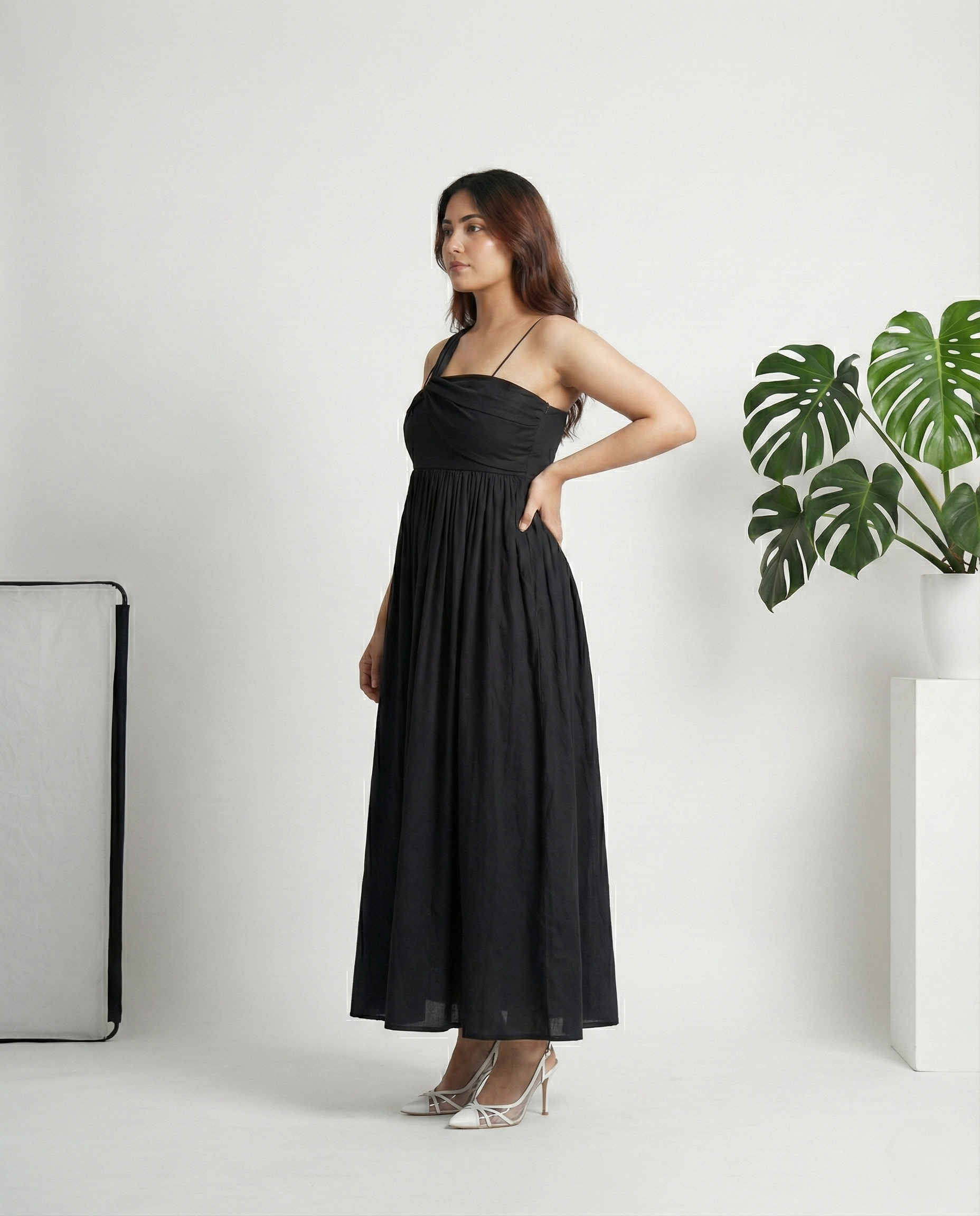 Black Wrap Maxi