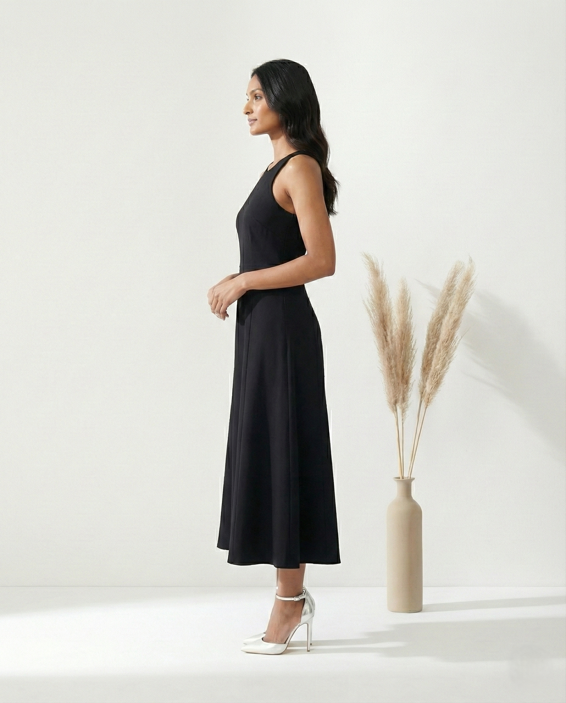 Black Cross Wrap Maxi