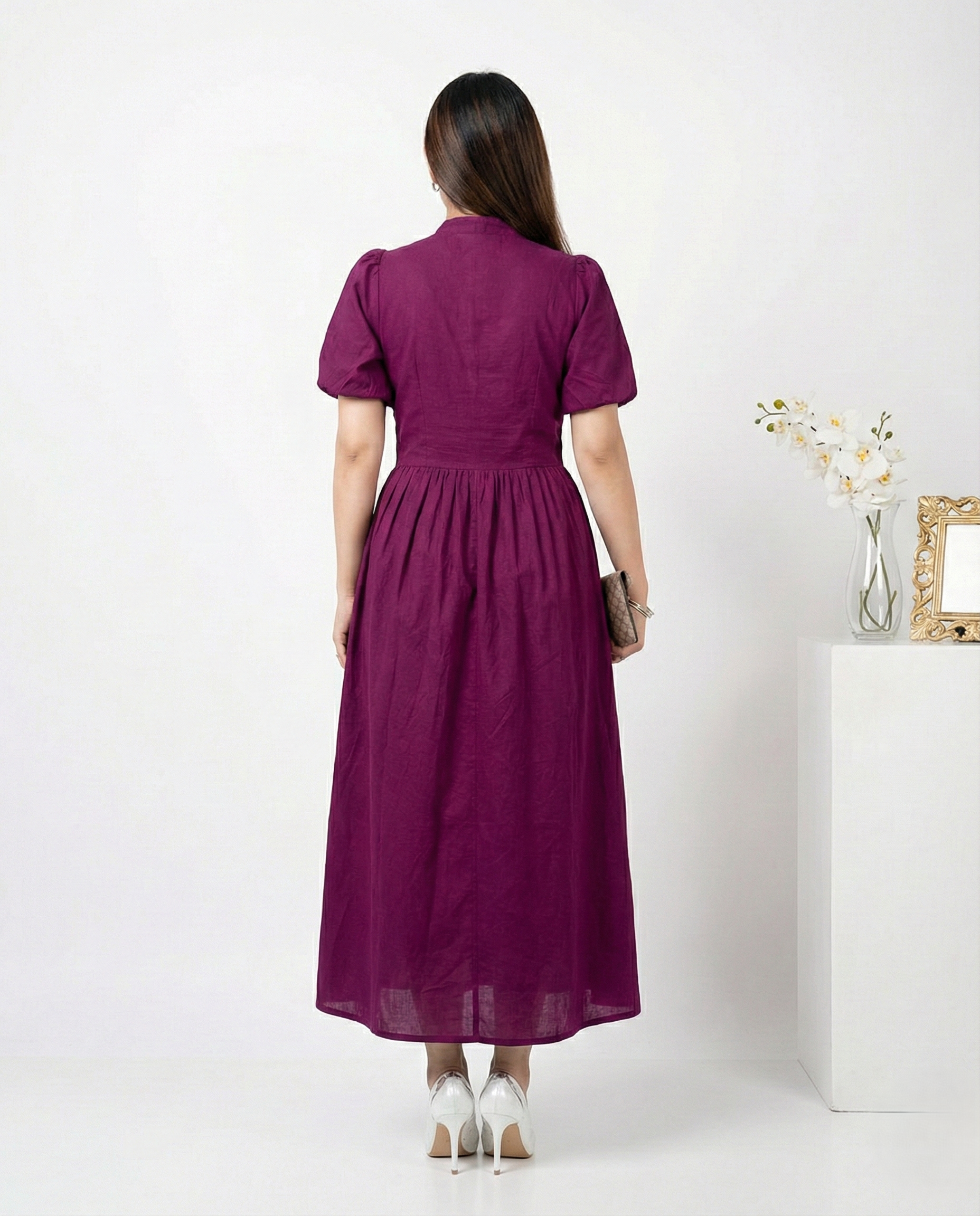 Purple Button Maxi