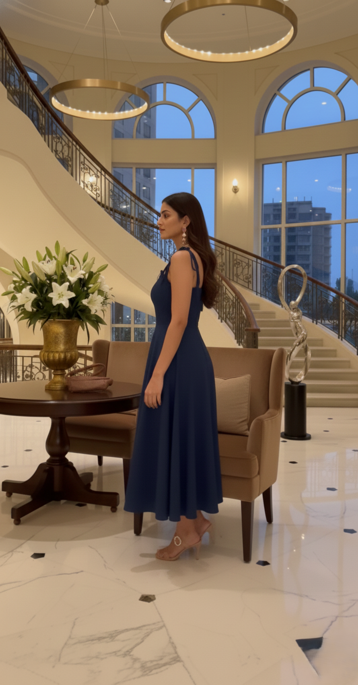 Royal Blue Corset Dress