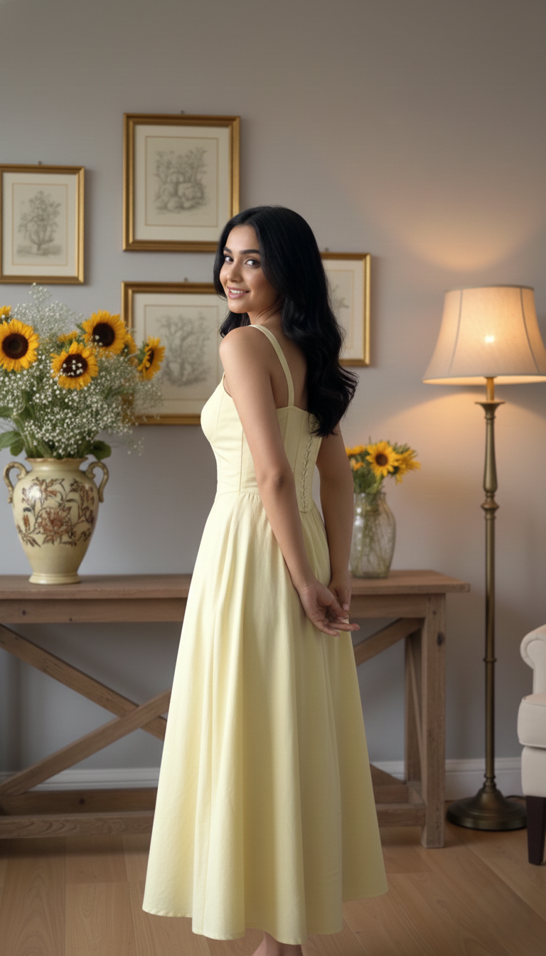 Yellow Corset Dress
