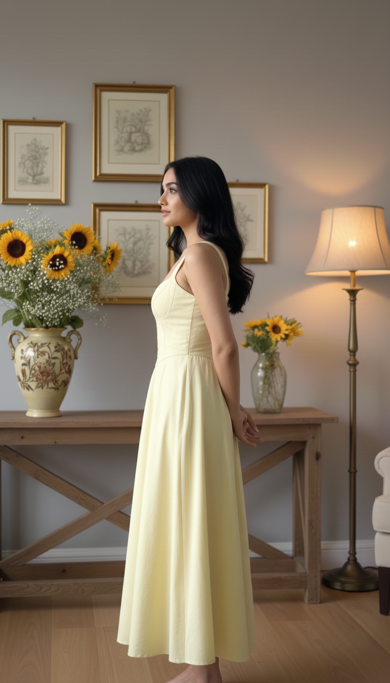 Yellow Corset Dress